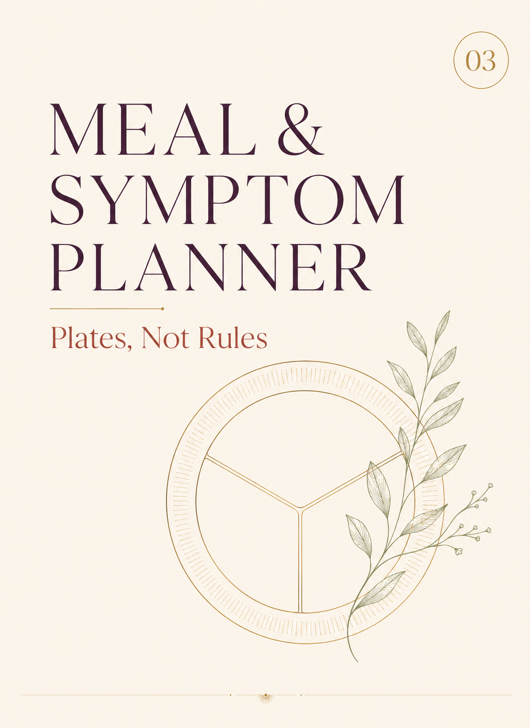 Meal & Symptom Planner — plates, not rules