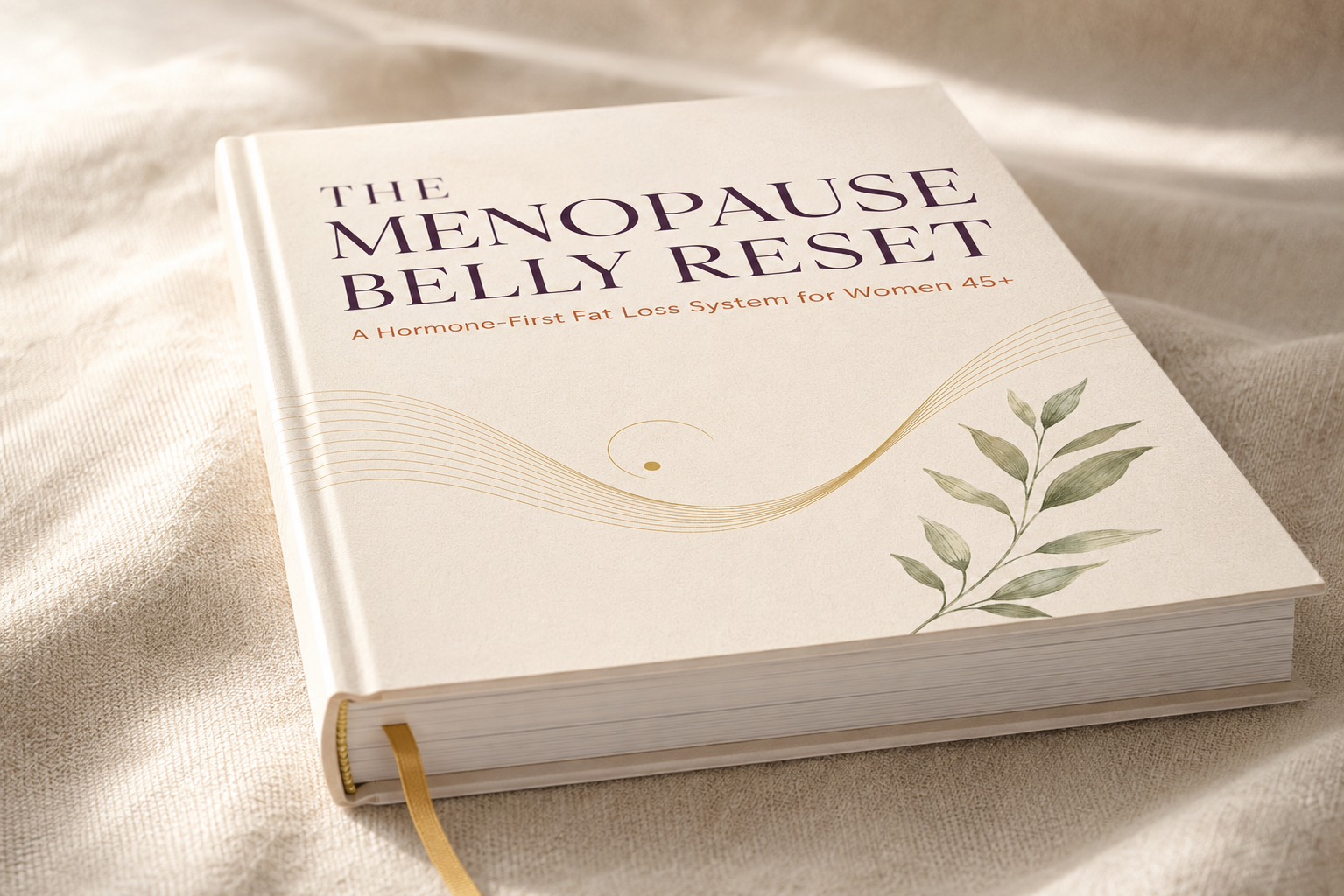The Menopause Belly Reset — flat lay
